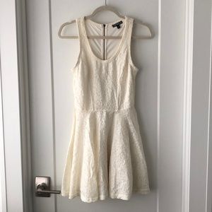 Whit Lace Peplum Dress